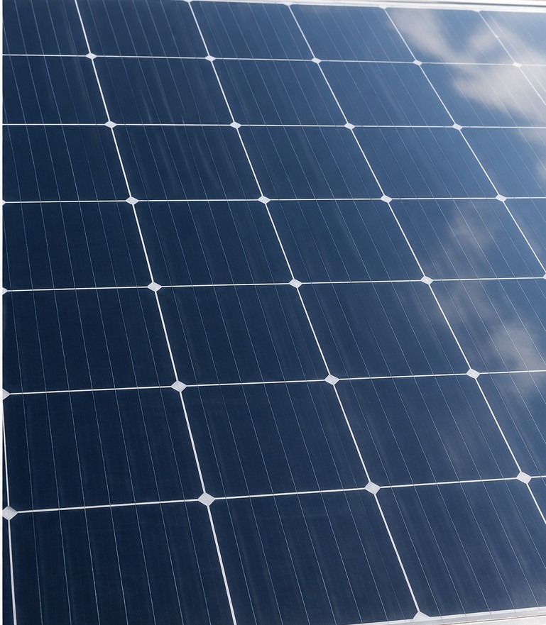 Clean solar panel