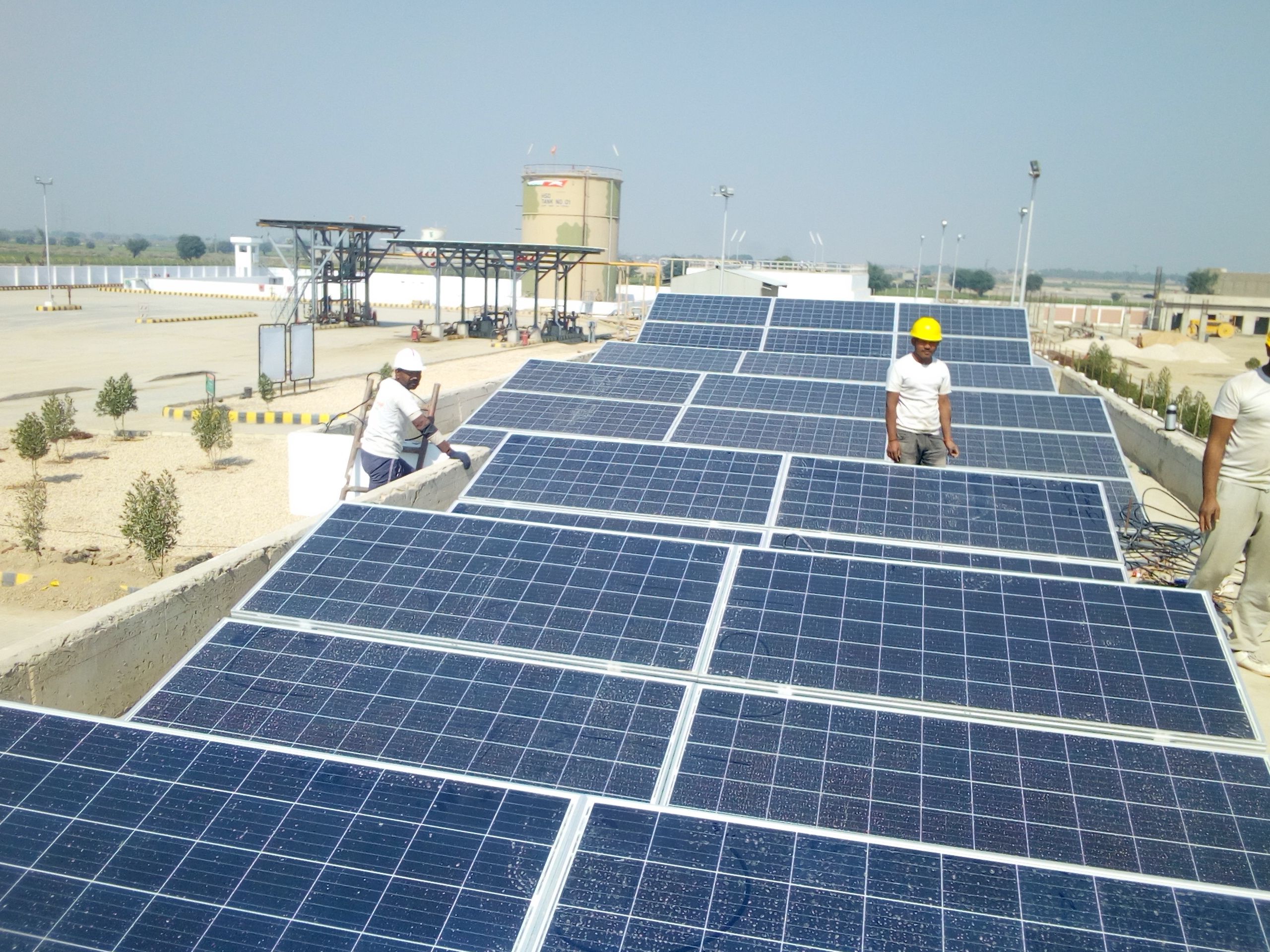 Institutional solar panels